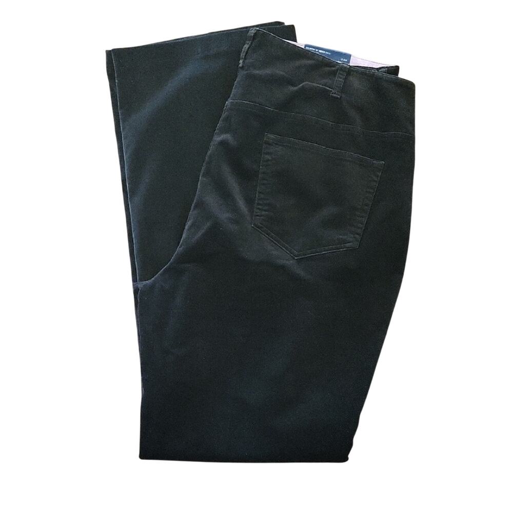 NWT Lands' End Women's Size 16W Long Black Boot Leg Pants